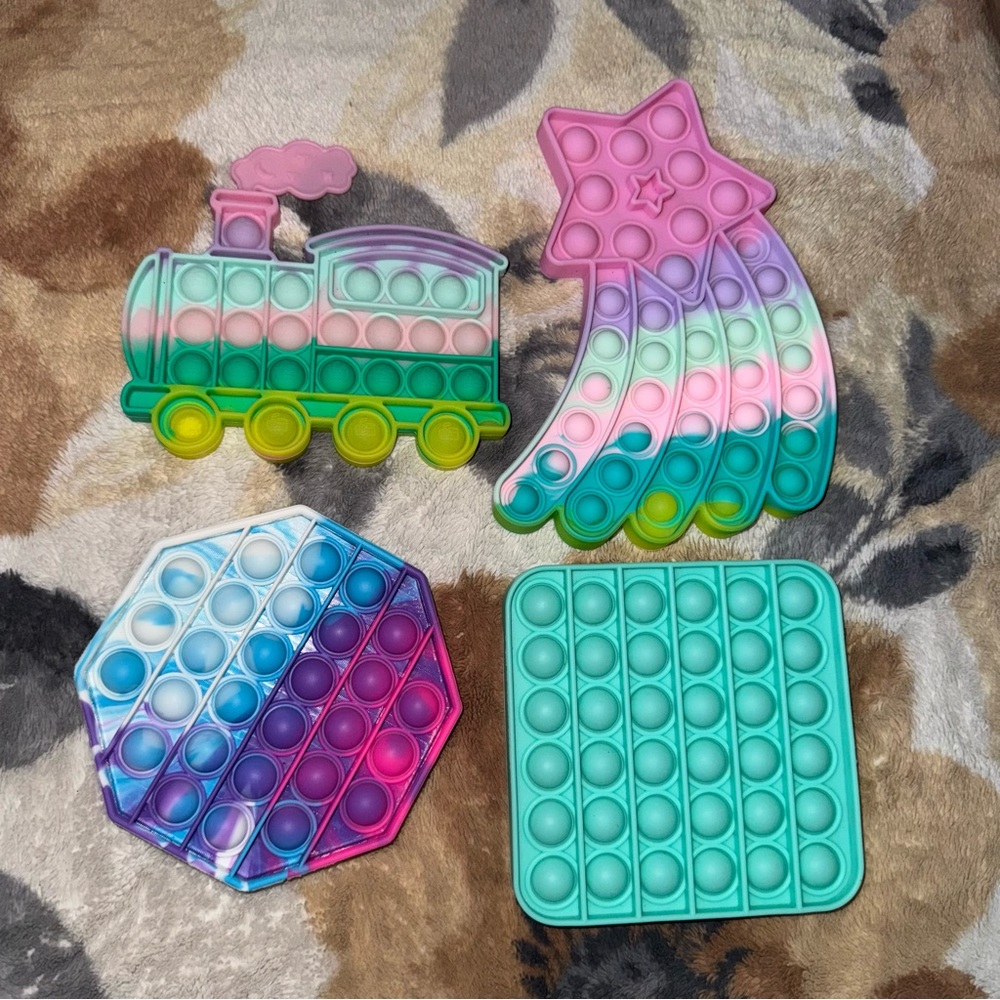 Colorful Pop It Fidget Toy Set
